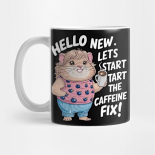 A fun and quirky vector illustration depicting the adorable, chubby Cabybara character Mug